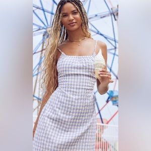 NWT L*Space Anika Dress in Purple Gingham - Size S